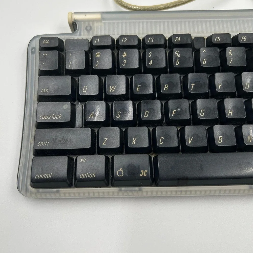 Apple M2452 USB Keyboard iMac G3 G4 Clear Gray 1999 Y2K Retro‎ Tech